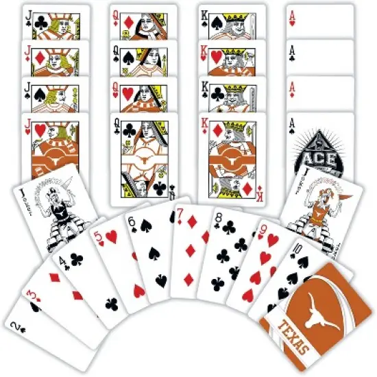 MasterPieces Officially Licensed NCAA Texas Longhorns Playing Cards - 54 Card Deck for Adults image {2}