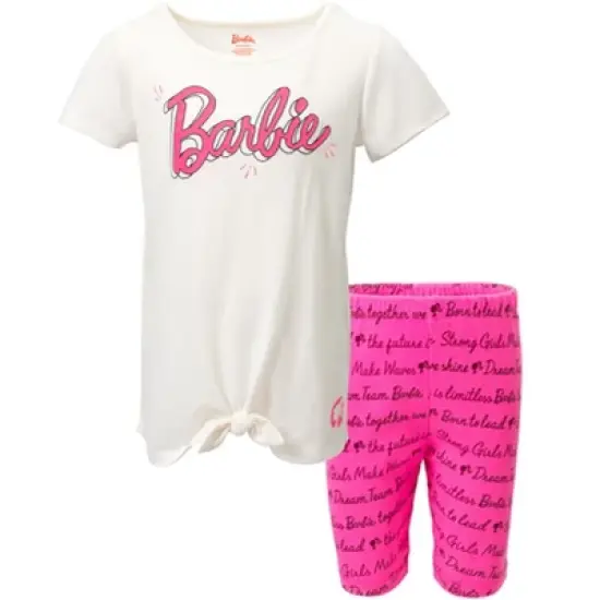 Barbie Girls T-Shirt and Shorts Outfit Set Little Kid to Big Kid image {13}