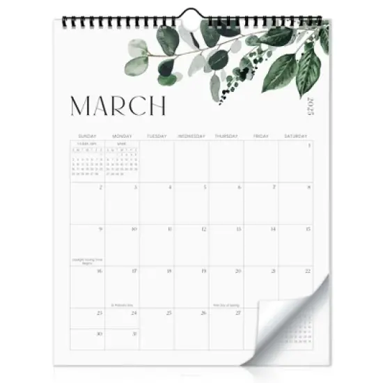 Aesthetic 2025-2026 Wall Calendar - Runs from January 2025 Until July 2026 - The Perfect Modern Greenery Calendar Planner for Easy Organizing image {6}