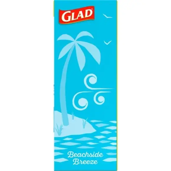 Glad Small Drawstring Trash Bags - Beachside Breeze - 4 Gallon image {11}