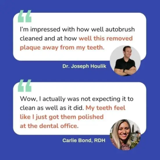 Autobrush Men's White Sonic Pro Electric Toothbrush image {4}