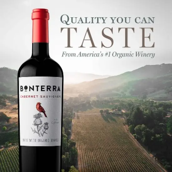 Bonterra Cabernet Sauvignon Red Wine - 750ml Bottle image {6}
