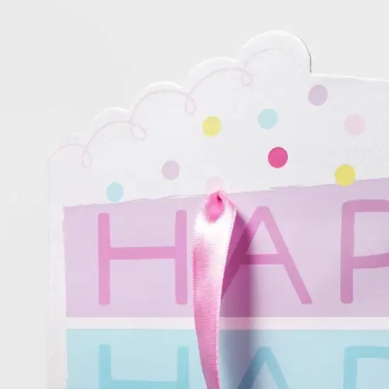 Cake Piece Medium Gift Bag - Spritz&trade;: Multicolor Birthday Gift Bag, Food Pattern, 12.75" x 10" x 5" image {2}