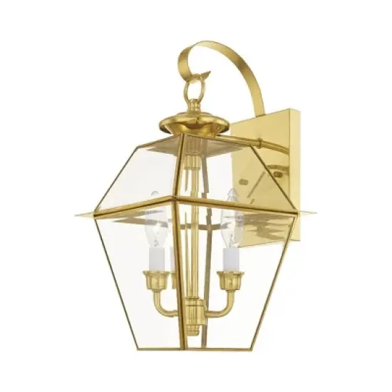 Livex Lighting Westover 2 - Light Wall Light in  Polished Brass image {2}