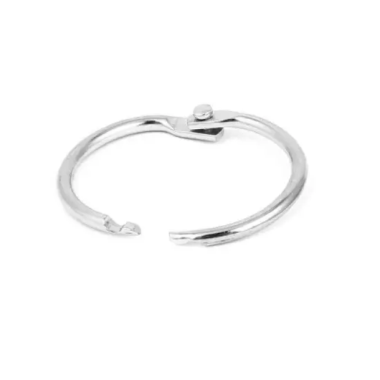 Unique Bargains Office Document DIY Binding Loose Leaf Rings Hook 1.2" Dia 18 Pcs image {4}