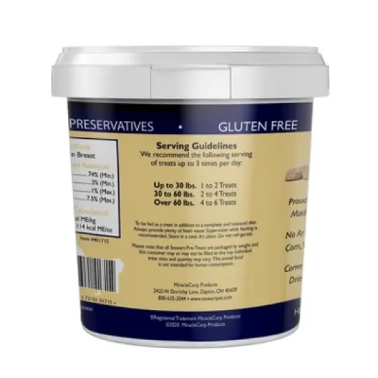 Stewart Freeze-Dried Chicken Breast Dog Treat - 11.5oz Tub image {2}