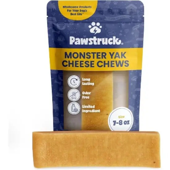 Pawstruck Himalayan Yak Dog Chew Natural Yak & Cow Milk / Cheese Long-Lasting, Jumbo Treat for Dogs, Best XL Thick Chew Stick image {9}