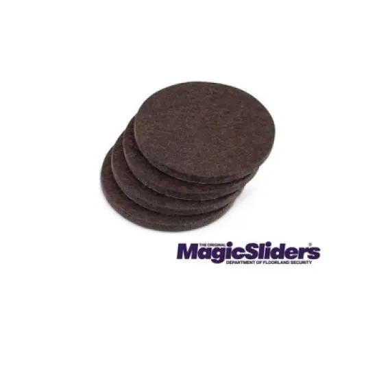 Magic Sliders 8pk 2" Round Ultra HD Self-Stick Pads Oatmeal image {3}