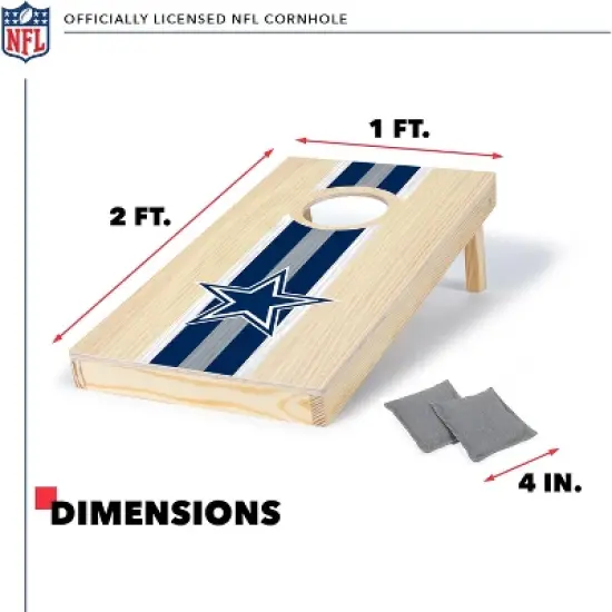 NFL Dallas Cowboys 1'x2' Wood Cornhole Set image {4}
