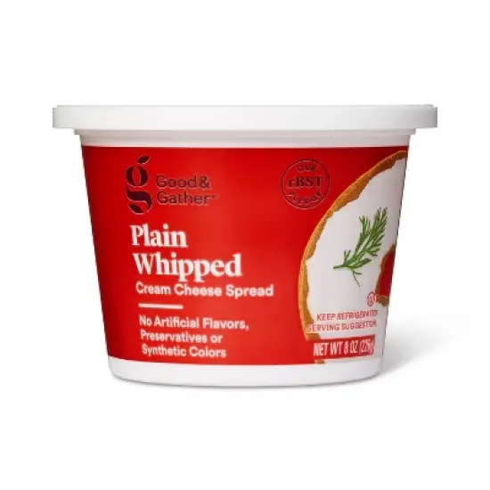 Whipped Plain Cream Cheese Spread - 8oz - Good & Gather&trade; image {4}
