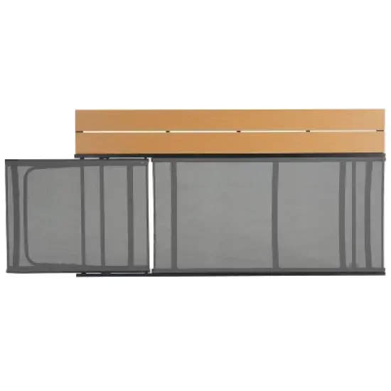 Waterloo Mesh and Aluminum Table Chaise Lounge - Gray - Christopher Knight Home image {5}