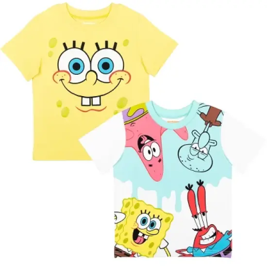 SpongeBob SquarePants Toddler Boys 2 Pack Graphic T-Shirt  image {5}