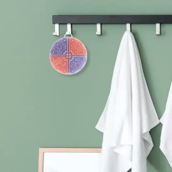 Unique Bargains Round Double-sided Bath Brush 1 Pc image {4}