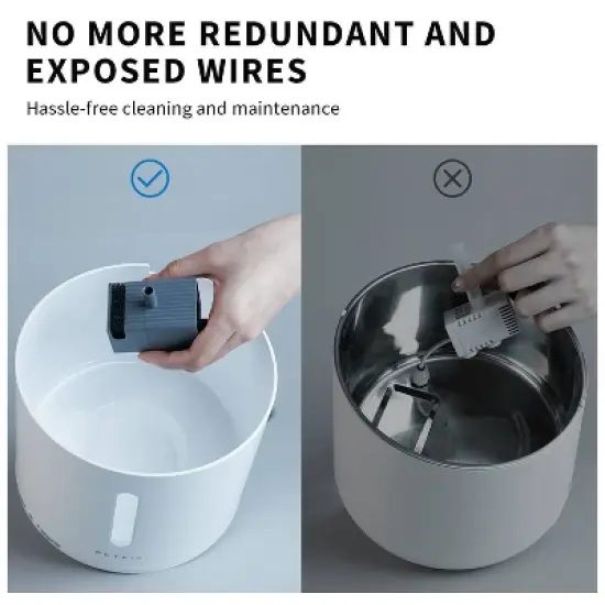 PETKIT 2L Eversweet Solo 2 Dog and Cat Water Fountain with Wireless Pump image {2}