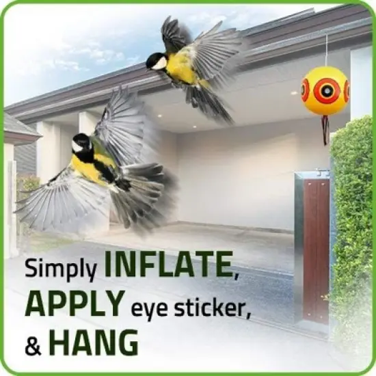 De-Bird Balloon Bird Repellent ,3-Pk Fast and Effective Solution to Pest Problems, Scare Eyes Balloon to Scare Birds Away image {2}