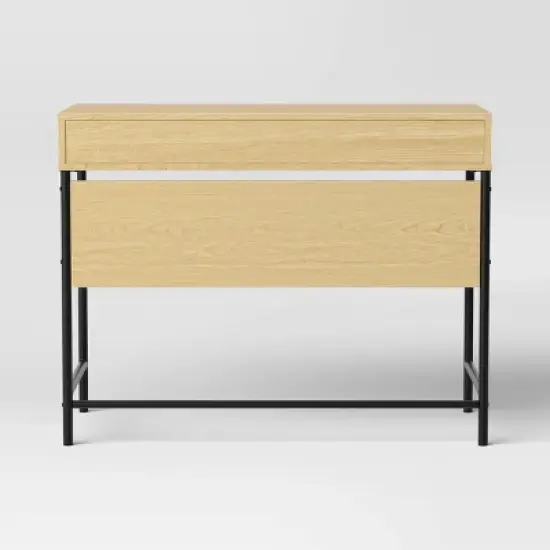 Wood and Metal Dorm Writing Desk with Storage Drawer - Room Essentials&trade; image {3}