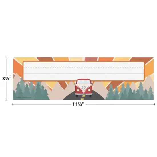 Teacher Created Resources&reg; Moving Mountains Road Trip Flat Name Plates, 36 Per Pack, 6 Packs image {2}