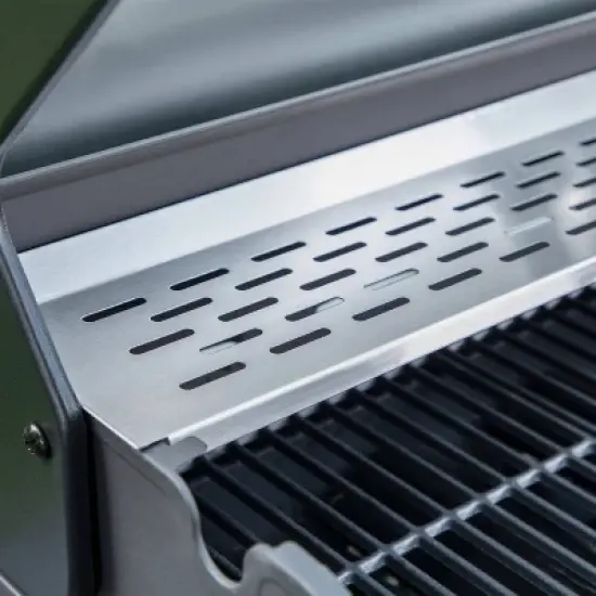 Captiva Designs 6 Burner Gas Grill with side burner & Porcelain Enameled Cast Iron Grate 65800 btu E02GR009: Rotisserie Compatible, Heat-Resistant image {3}