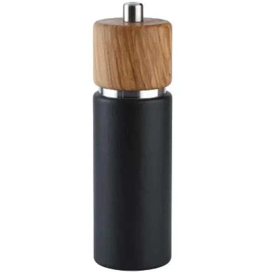 ZASSENHAUS "Hannover" Matte black w/ Olive wood Pepper Mill, 7" image {4}