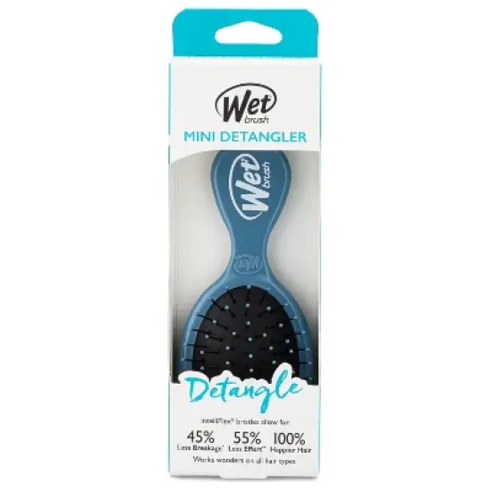 Wet Brush Original Detangling Hair Brush Mini - Elemental Blue image {3}