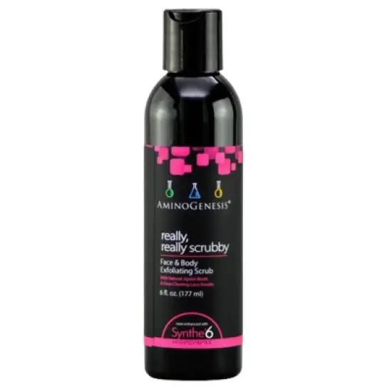AminoGenesis Really, Really Scrubby Face & Body Exfoliating Scrub | Smoothest and Brightest Skin | Natural Exfoliation - (6 oz) image {2}