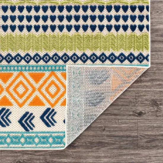 World Rug Gallery Ronda Contemporary Bohemian Indoor/Outdoor Area Rug image {2}