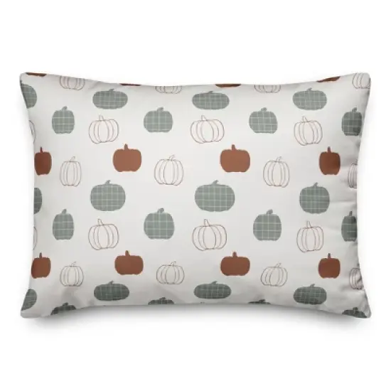 Creative Products Tiny Pumpkin Pattern 20 x 14 Indoor / Outdoor Pillow image {9}