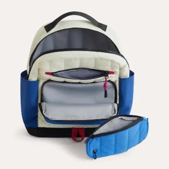 Bagsmart Kids' 14L Walker Featherlight Color Block Kids Backpack with Pencil Case image {4}