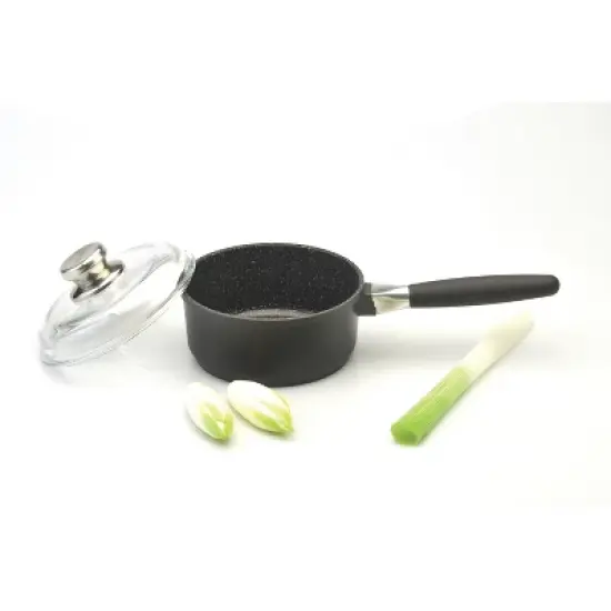 BergHOFF Scala Non-stick Cast Aluminum Saucepan, Detachable Handle, Glass Lid image {1}