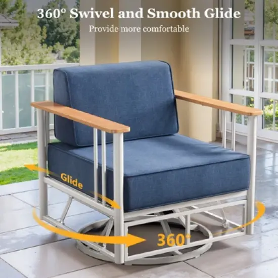 Gymojoy Outdoor Sofa Funiture with Thick Cushion for Garden Yard image {11}