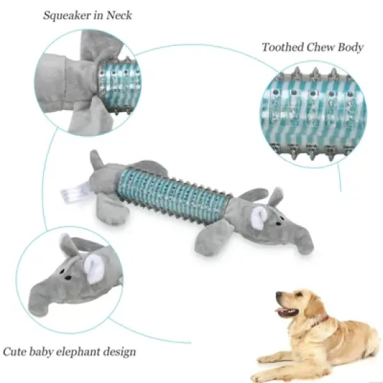 VECELA Pet Supplies Dog Toys, Dog Chew Toys for Small & Medium Dog, Biting Toys Pet Plush Rubber Toys for Teething image {3}