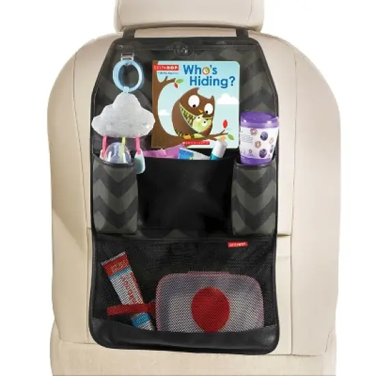 Skip Hop Style Driven Back Seat Car Organizer - Tonal Chevron image {4}