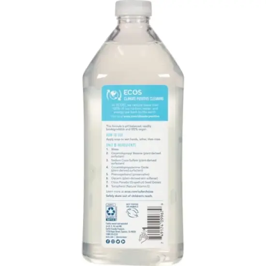 Ecos Free And Clear Hand Soap Refill - Case of 6/32 fz image {2}