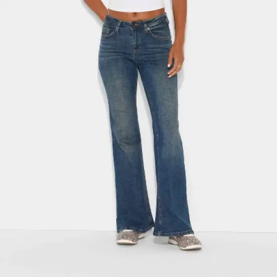 Women's Mid-Rise Flare Jeans - Wild Fable&trade; image {1}