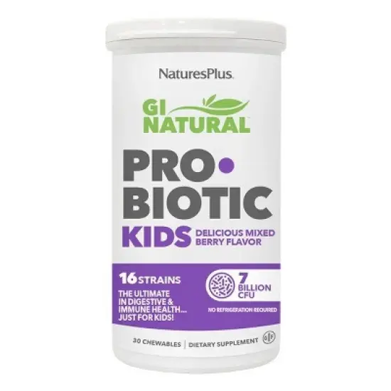 GI Natural Probiotics Kids by Nature's Plus  -  30 Chewable image {2}