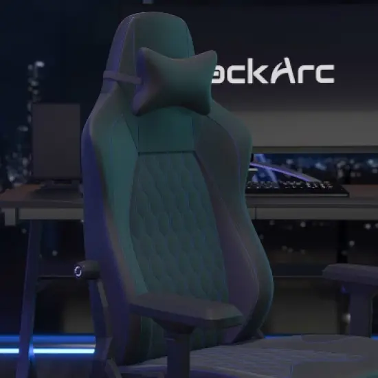BlackArc High Back Adjustable Gaming Chair with 4D Armrests, Head Pillow and Adjustable Lumbar Support image {9}