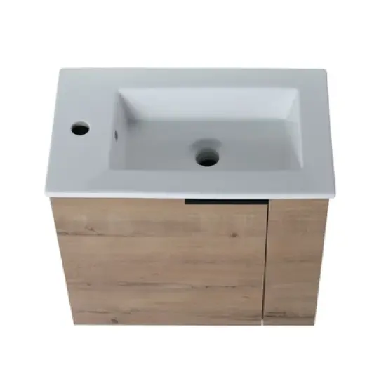 22" Bathroom Vanity with Sink, Soft Close Door and Floating Mount Design - ModernLuxe image {7}