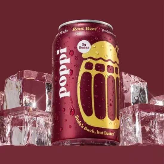Poppi Root Beer Prebiotic Beverage - 12 fl oz Can image {2}