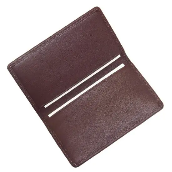 Royce Leather Business Card Case Burgundy (401-BURG-5) image {1}