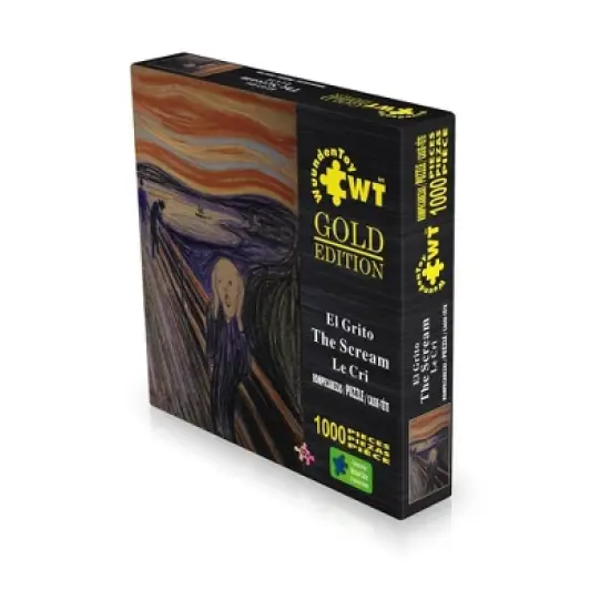 Wuundentoy Gold Edition: The Scream Jigsaw Puzzle - 1000pc image {2}