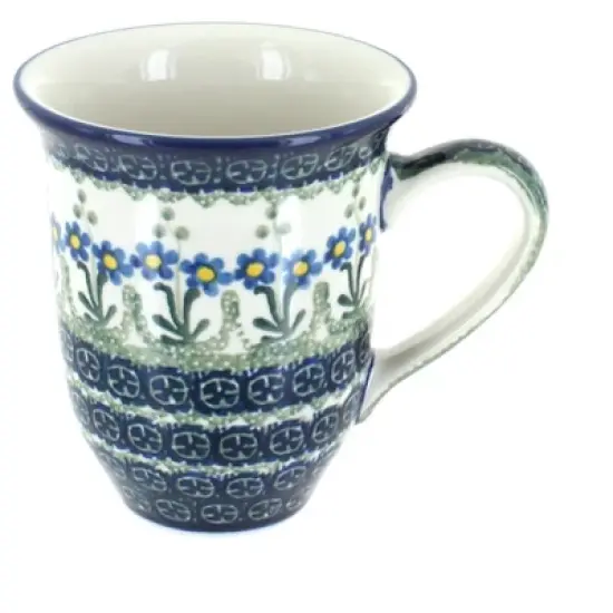 Blue Rose Polish Pottery 826 Ceramika Artystyczna Large Coffee Mug image {6}