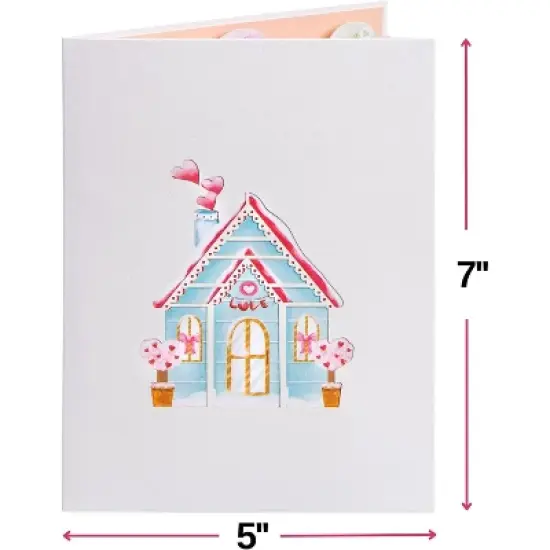 Paper Love 3D Love Nest Pop Up Birthday Card, For Adults and Kids | 5" x 7" Cover - Includes Envelope and Note Tag image {1}