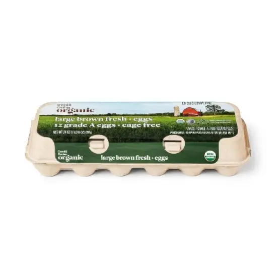 Organic Cage-Free Grade A Large Brown Eggs - Good & Gather&trade; image {6}