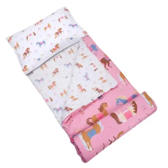 Wildkin Microfiber Kids Sleeping Bag w/ Pillowcase image {5}