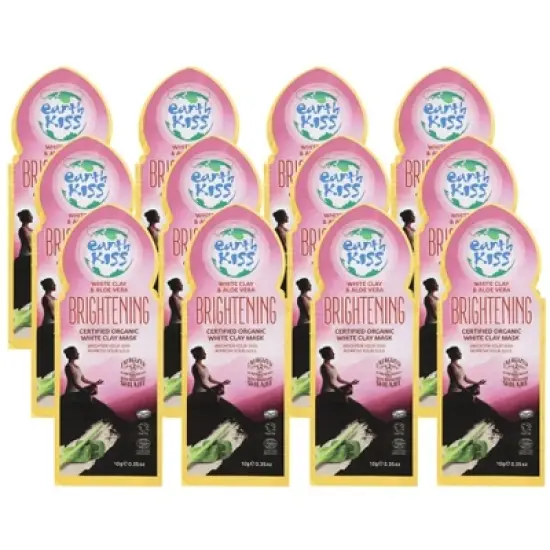 Earth Kiss Brightening White Clay and Aloe Vera Organic Mask - Case of 12/0.35 oz image {3}