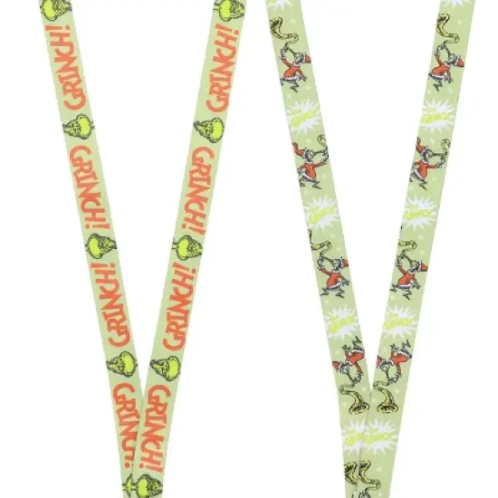 Grinch Lanyard With Rubber Character Charm image {2}