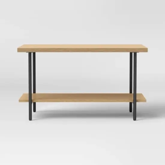 Wood and Metal Coffee Table with Storage Shelf - Room Essentials&trade; image {2}