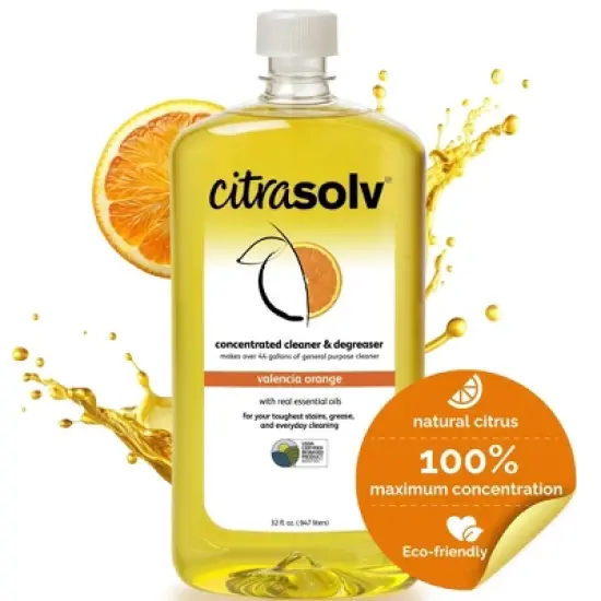 Citra Solv Concentrated Cleaner & Degreaser, Deodorizer, Home & Outdoor, Adhesive Remover, Natural Orange Oil image {16}