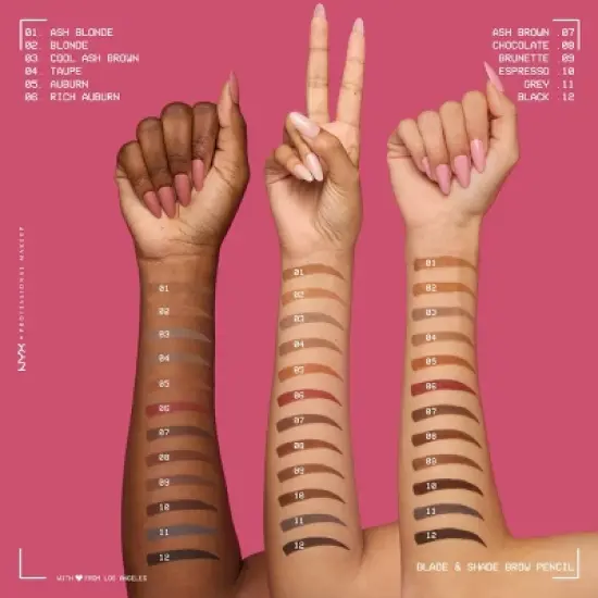 NYX Professional Makeup Brow Blade & Shade Nano Mechanical Brow Pencil - 0.002oz image {8}