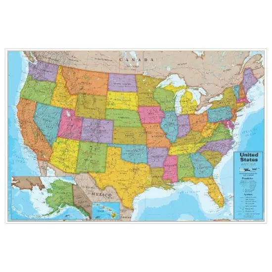 Waypoint Geographic Laminated Wall Maps image {2}